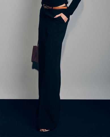  GIGI - Quần nữ ống rộng phom suông hiện đại 