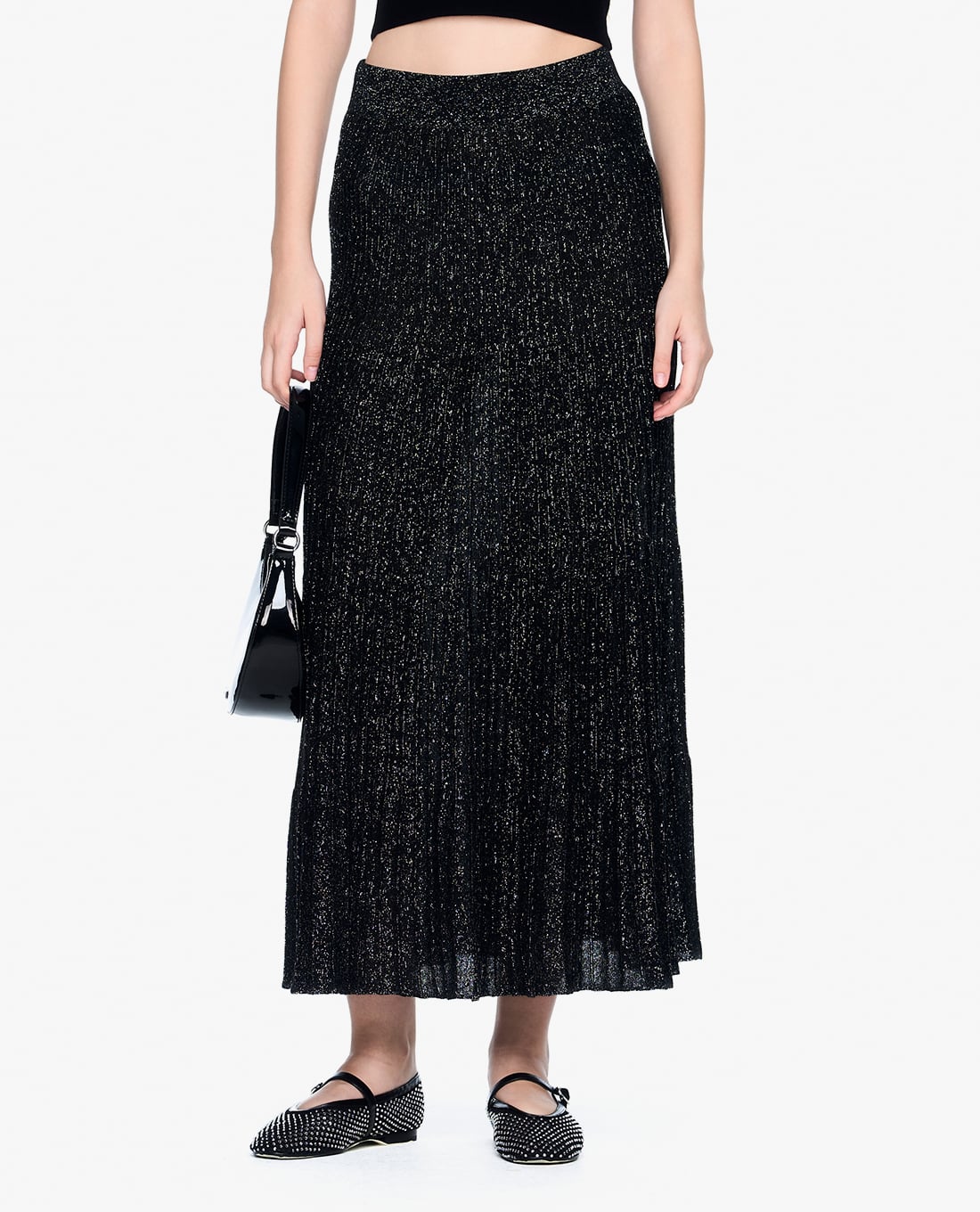 GIGI - Chân váy xếp li midi phom suông nữ tính