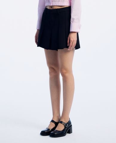  GIGI - Quần shorts nữ ống rộng xếp li trẻ trung 