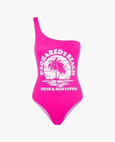  DSQUARED2 - Đồ bơi nữ một mảnh lệch vai D2 Sunset 