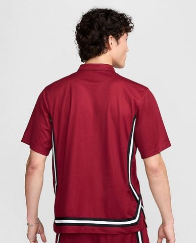  NIKE - Áo thun thể thao nam cổ bẻ tay ngắn trẻ trung 