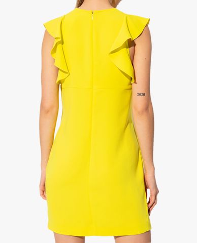 DSQUARED2 - Đầm sát nách mini cổ V ngắn tay Abito In Cady 