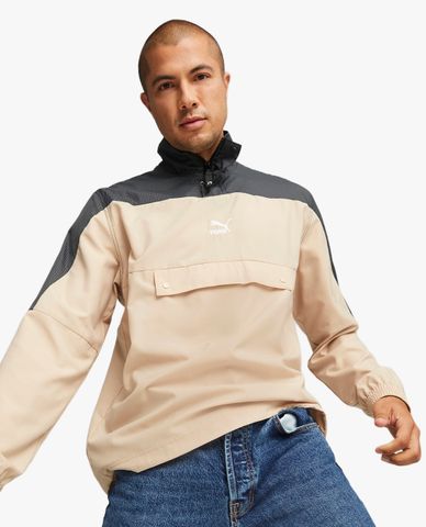  PUMA - Áo khoác thể thao nam cổ trụ SWxP Half Zip 