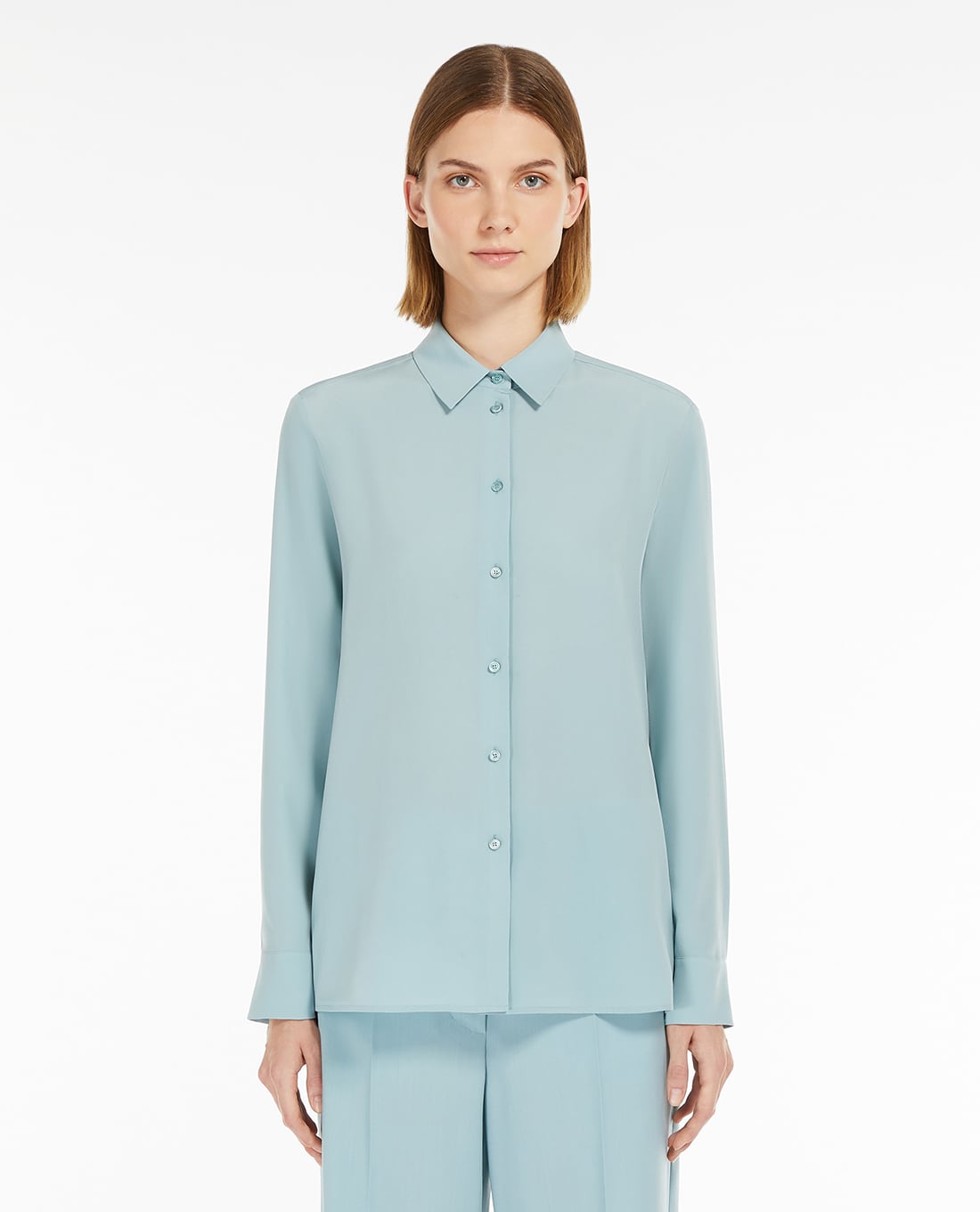 WEEKEND MAX MARA - Áo sơ mi nữ bẻ trụ tay dài Almina