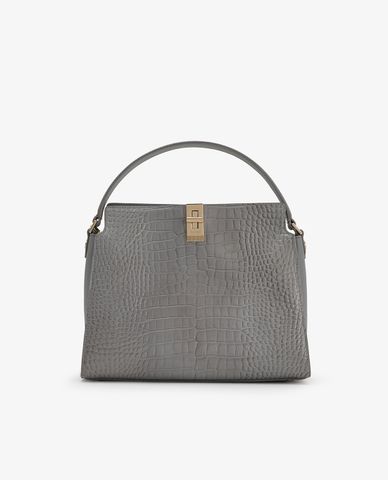  PEDRO - Túi xách tay Embossed Leather Top Handle 
