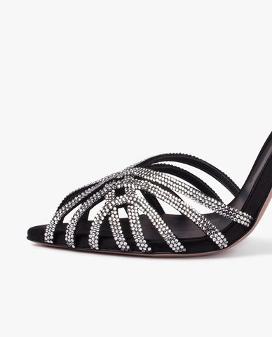  LE SILLA - Giày sandals cao gót quai đan chéo đính đá Embrace 