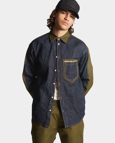  DSQUARED2 - Áo sơ mi nam tay dài Caten Bros 