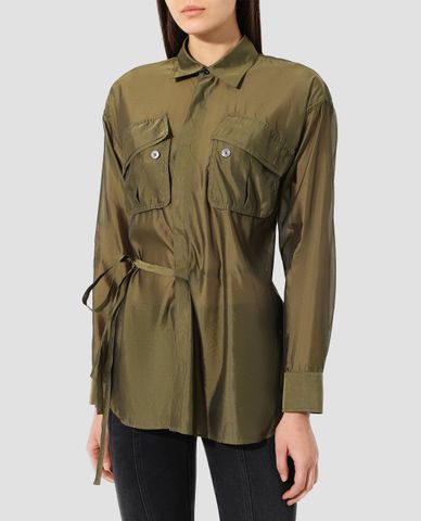  DSQUARED2 - Áo sơ mi nữ tay dài Long Silk 