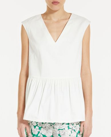  WEEKEND MAX MARA - Áo sát nách nữ phom suông xếp li Nebbie 