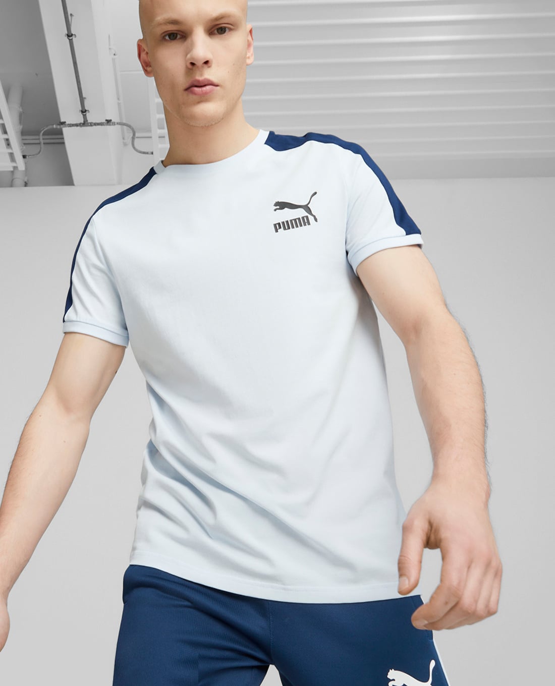 PUMA - Áo thun nam cổ tròn tay ngắn Iconic T7 Train