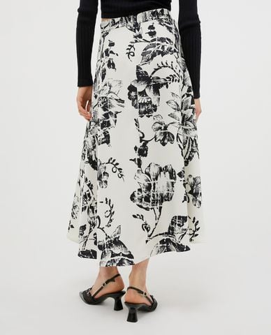  MAX&Co. - Chân váy phom suông midi phối hoạ tiết hoa Tuffo 