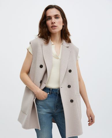  MAX&Co.- Áo khoác hai hàng nút dáng ngắn Pilly 