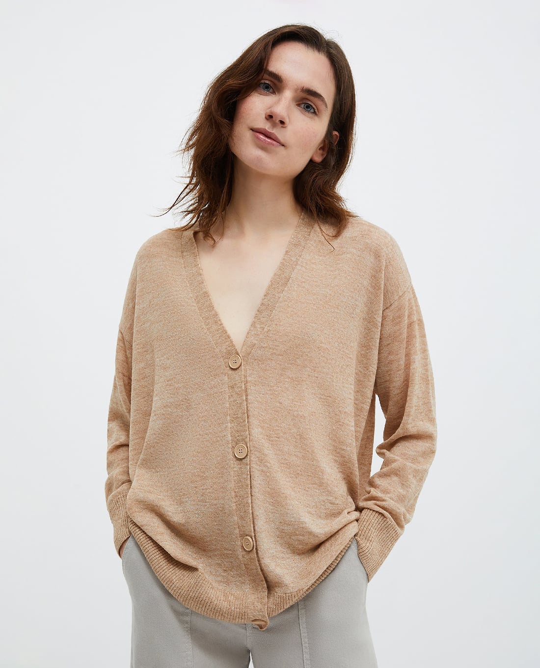 MAX&Co. - Áo khoác cardigan nữ cổ V tay dài Albo