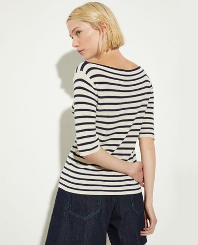  MAX&Co. - Áo dệt kim nữ cổ tròn tay ngắn Passata 