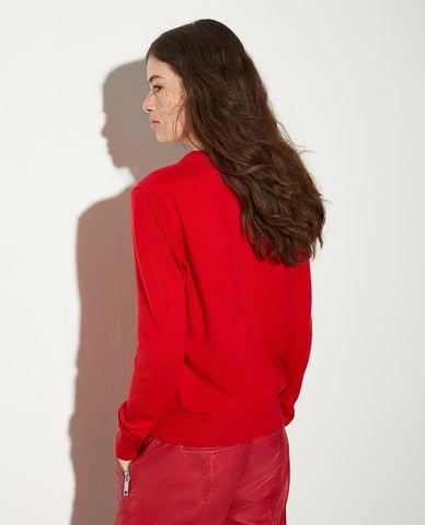  MAX&Co. - Áo dệt kim nữ cổ tròn tay dài Doberman 