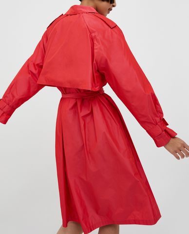  MAX&Co. - Áo khoác nữ dáng dài phối thắt lưng thanh lịch Insegna 