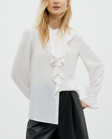  MAX&Co. - Áo sơ mi nữ tay dài Ruffle 