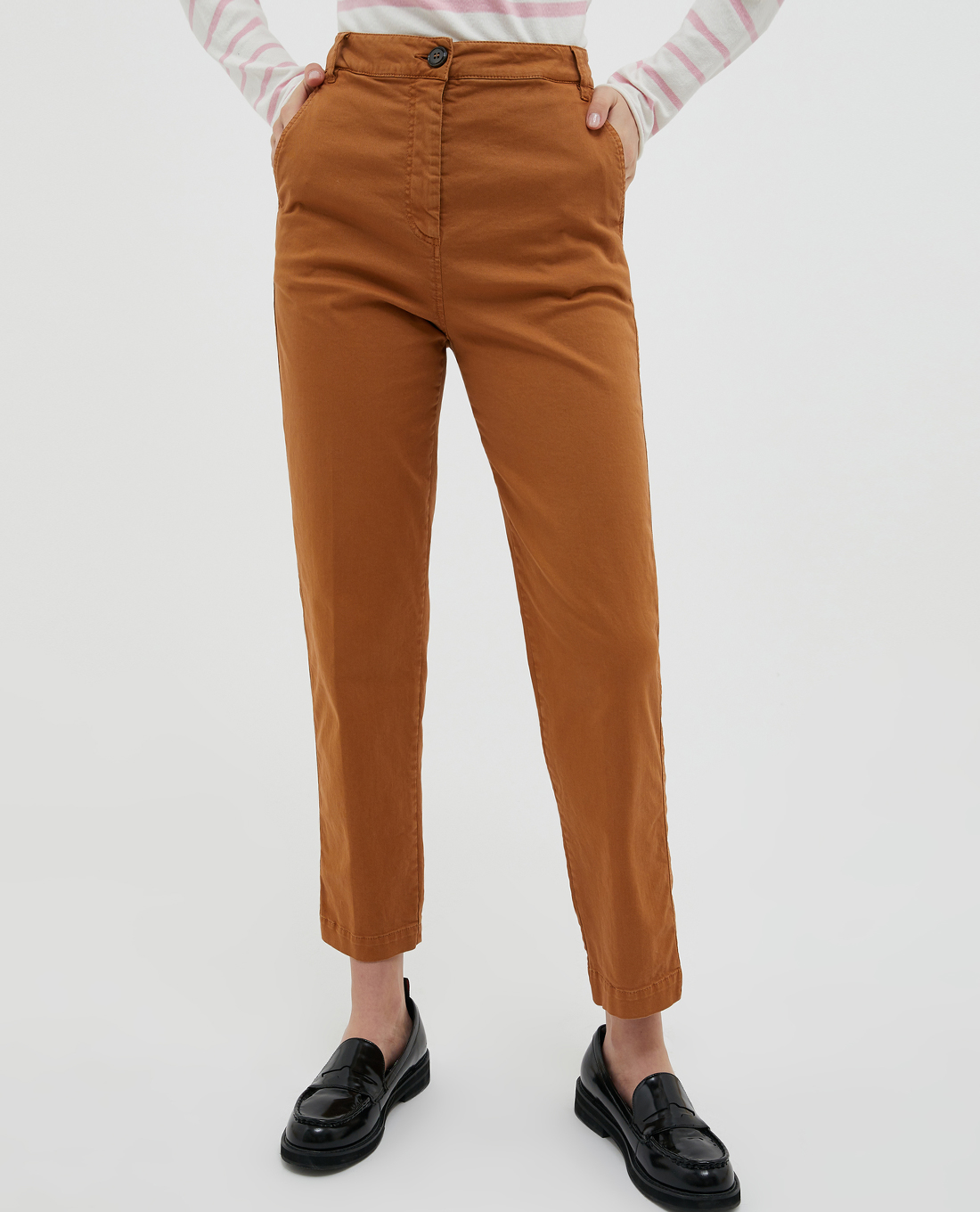 MAX&Co. - Quần khaki nữ ống đứng Slim Gabardine