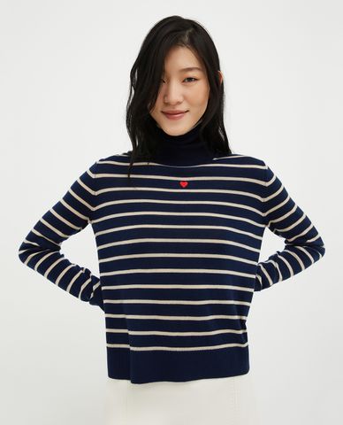  MAX&Co. - Áo dệt kim nữ cổ lọ tay dài Collie 