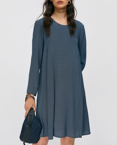  MAX&Co. - Đầm mini cổ tròn tay dài Crepe Shift 