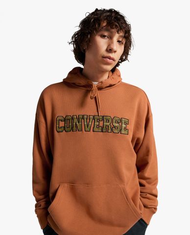  CONVERSE - Áo hoodie unisex tay dài Elevated Logo 