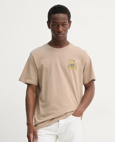  CONVERSE - Áo thun unisex cổ tròn tay ngắn Wordmark Mountain 