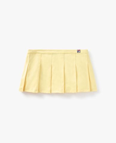  FILA - Chân váy xếp li mini Hailey Bieber 