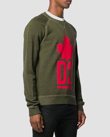  DSQUARED2 - Áo sweatshirt nam phối viền D2 