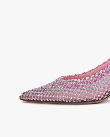  LE SILLA - Giày cao gót nữ bít mũi phối quai Chanel Gilda 