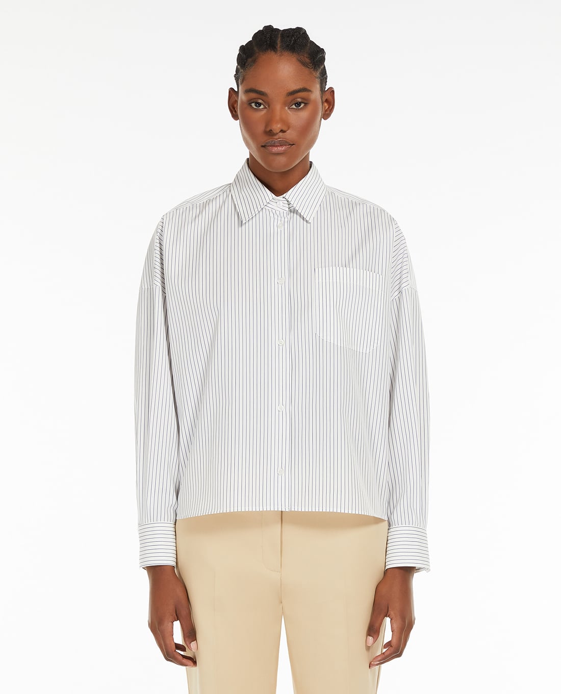 WEEKEND MAX MARA - Áo sơ mi cổ bẻ tay dài cổ điển Aureo