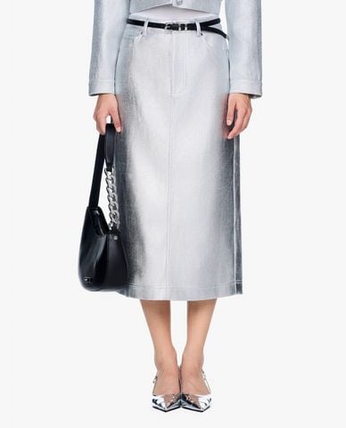  GIGI - Chân váy bút chì midi lưng cao nữ tính 