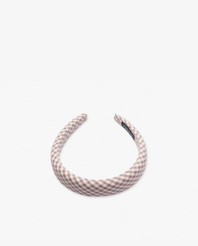  CECI - Băng đô cài tóc nữ bọc vải sọc caro trẻ trung 