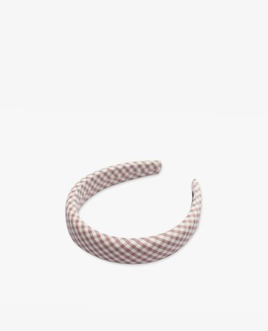  CECI - Băng đô cài tóc nữ bọc vải sọc caro trẻ trung 