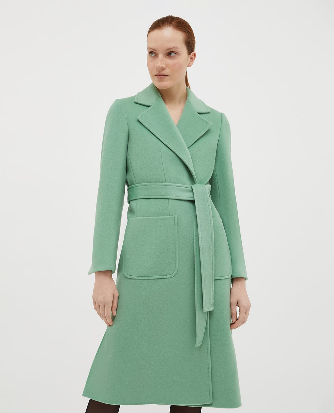 MAX&Co. - Áo khoác măng tô dáng dài phối thắt lưng Runway1