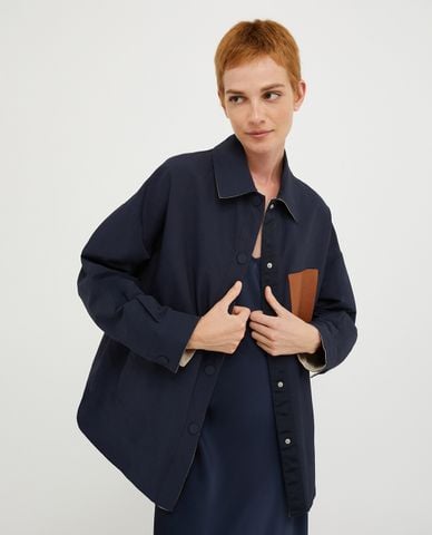  MAX&Co. - Áo khoác sơ mi tay dài trang trí logo nổi bật Ripa 