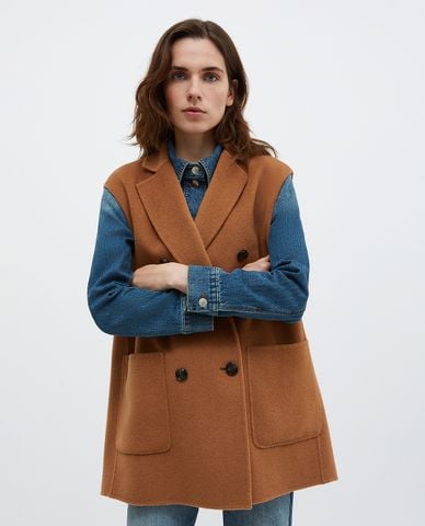  MAX&Co.- Áo khoác hai hàng nút dáng ngắn Pilly 