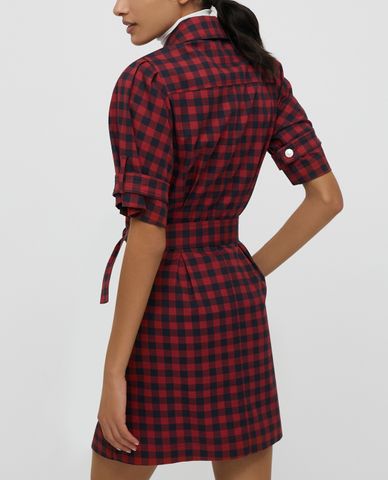  MAX&Co. - Đầm mini sơ mi phối thắt lưng Printed Gabardine 