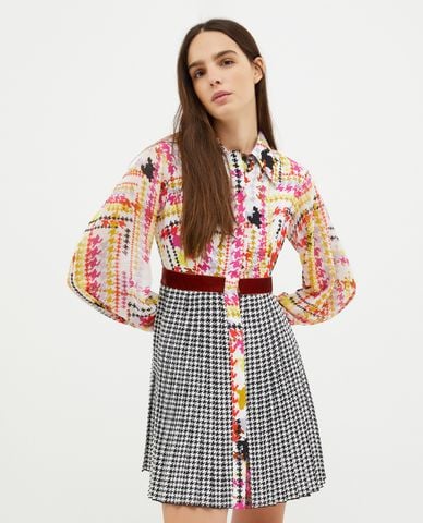  MAX&Co. - Đầm xếp li cổ bẻ tay dài Veneto 