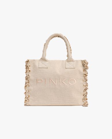  PINKO - Túi tote phom chữ nhật Beach Shopping 