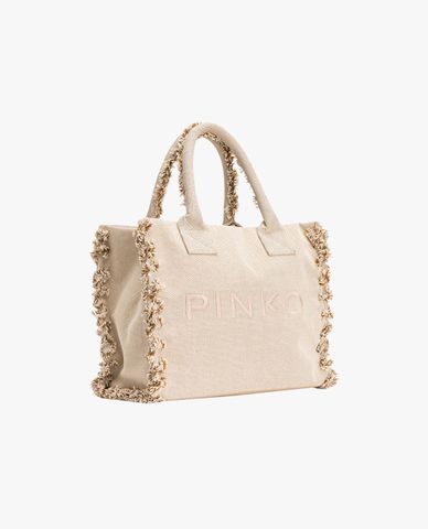  PINKO - Túi tote phom chữ nhật Beach Shopping 