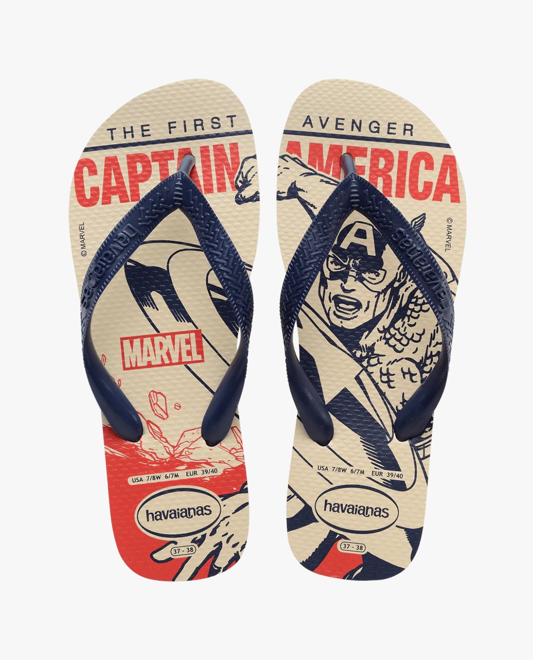 HAVAIANAS - Dép kẹp nam Top Marvel Logomania