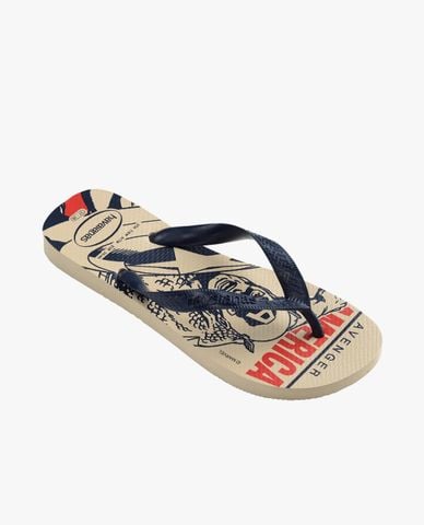  HAVAIANAS - Dép kẹp nam Top Marvel Logomania 