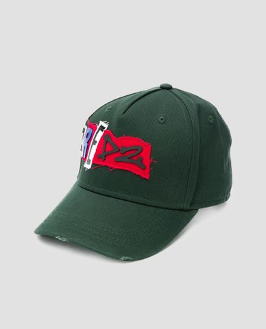  DSQUARED2 - Nón bóng chày thời trang Nothing Is Indestructible 