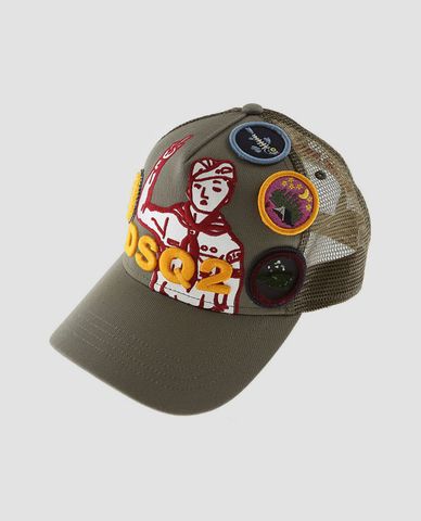  DSQUARED2 - Nón nam phối lưới Dsquared2 