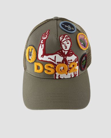  DSQUARED2 - Nón nam phối lưới Dsquared2 