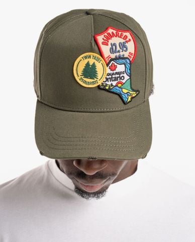  DSQUARED2 - Nón bóng chày nam Canadian Patch 