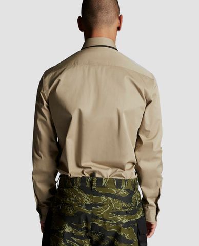  DSQUARED2 - Áo sơ mi dài tay in logo Millitary 