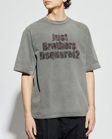  DSQUARED2 - Áo thun nam cổ tròn tay ngắn 