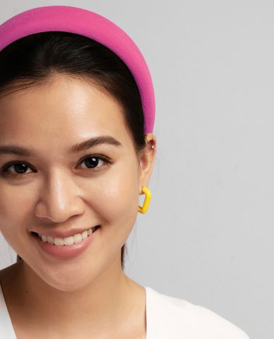  CECI - Băng đô cài tóc nữ bản lớn bọc vải thời trang 