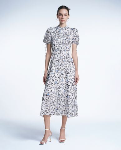  GIGI - Đầm midi cổ tròn tay ngắn trẻ trung 